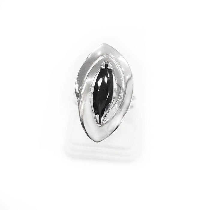 Сребърен пръстен Black Stone