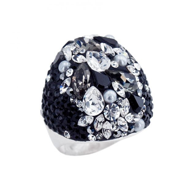Сребърен пръстен Palladium SWAROVSKI
