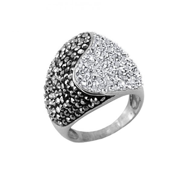 Сребърен пръстен Palladium SWAROVSKI