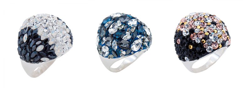 Сребърен пръстен Palladium SWAROVSKI
