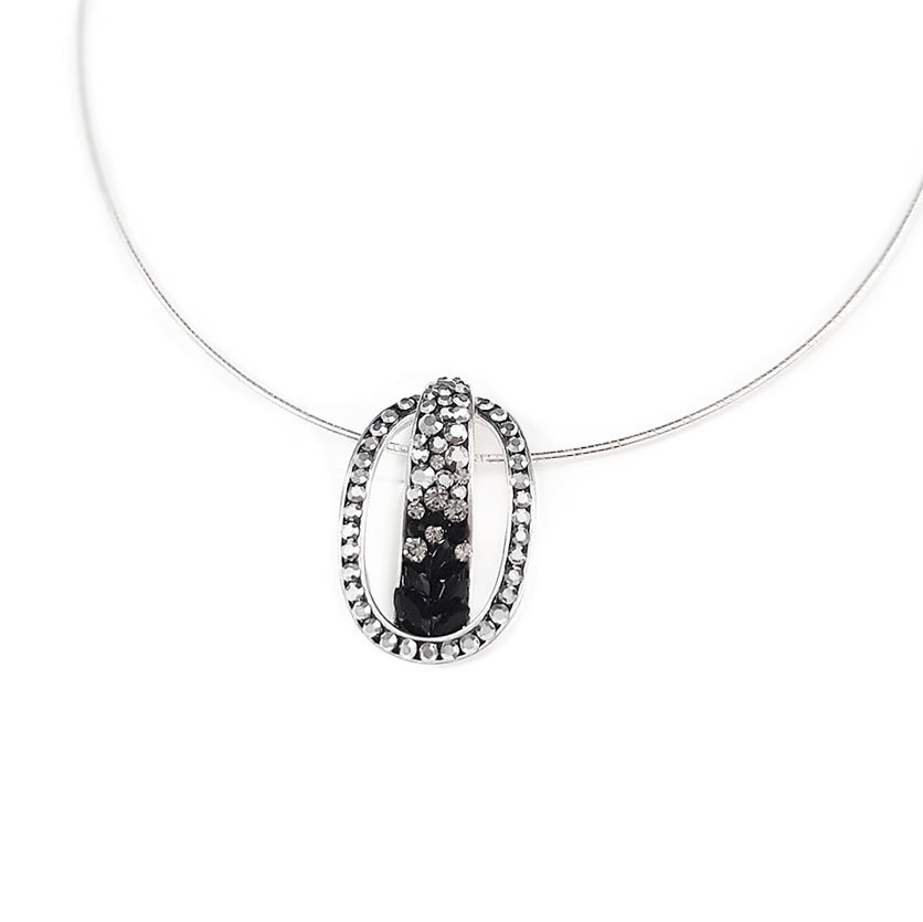 СРЕБЪРНА ВИСУЛКА с камъни Swarovski®