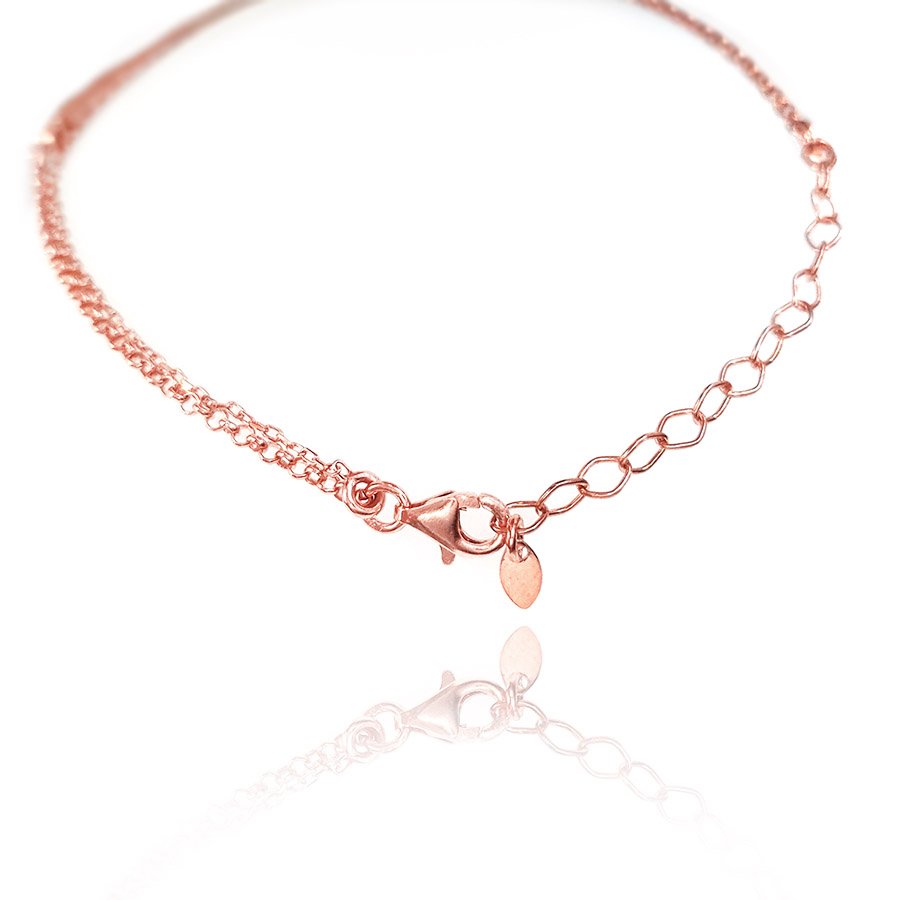 Сребърна гривна SIMPLY ROSE GOLD