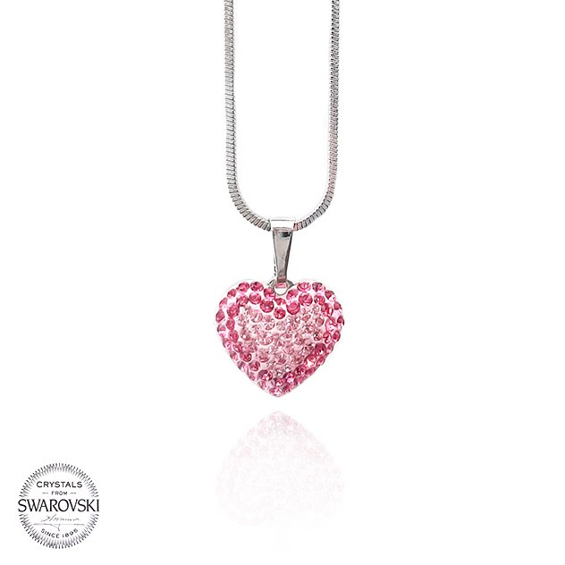 Колие Сърце Swarovski