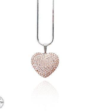 Колие Сърце Swarovski